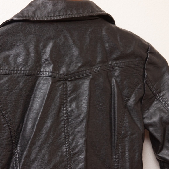 Girls Faux Leather Jacket - Picture 4 of 5